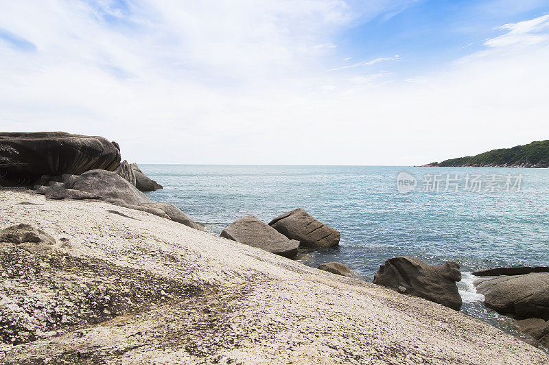 水和岩石，Haad Rin Nok海滩，Koh Phagnan岛